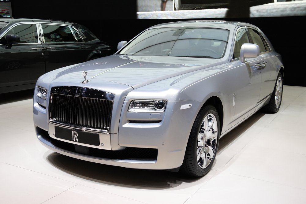 Display of luxury car Rolls-Royce Silver Ghost