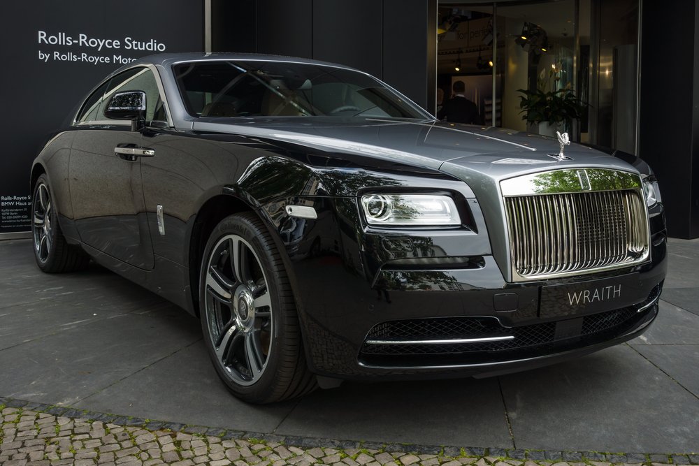 Display of luxury car Rolls-Royce Wraith
