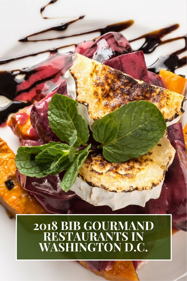 2018 Bib Gourmand Restaurants in Washington, D.C.