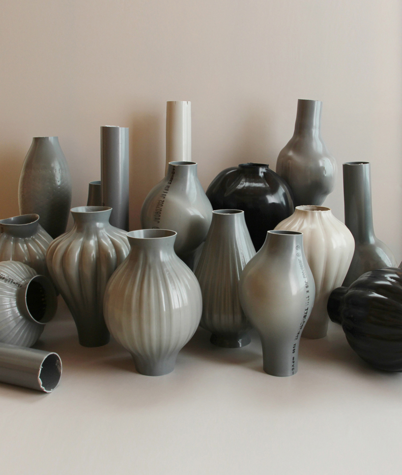 Kodai Iwamoto Design recycled pipe vases Salone del Mobile 2018