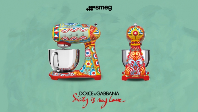 Salone del Mobile Sicily is My Love line from Dolce & Gabbana and SMEG