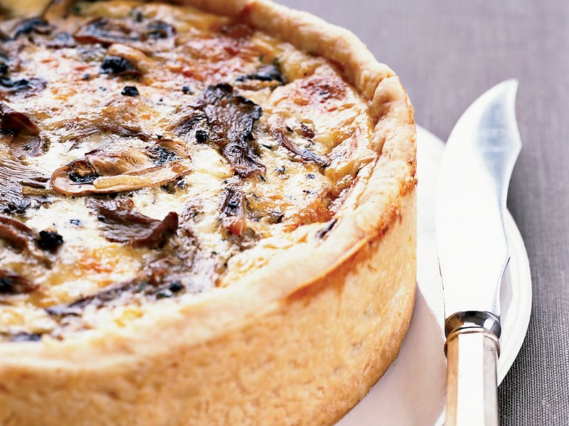 Over-the-Top Mushroom Quiche French Cuisine