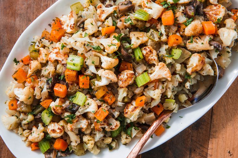 Cauliflower Stuffing Vegetarian Recipes for Christmas Dinner Ideas That Everyone Will Love