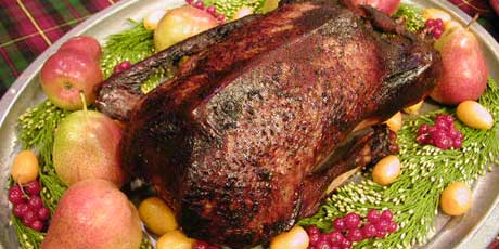 Roast Goose with Currant Kumquat Compote What to serve for Christmas dinner