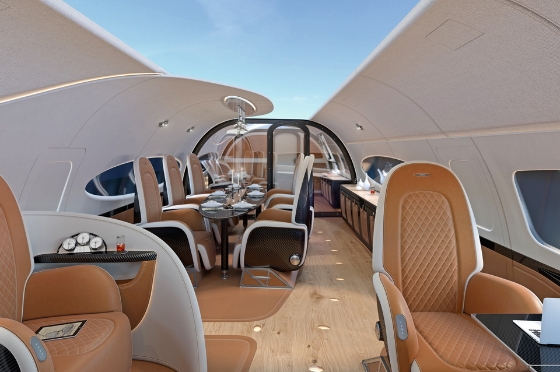 Interior of an Airbus Corporate Jets: ACJ319neo A Look Inside Luxury Planes
