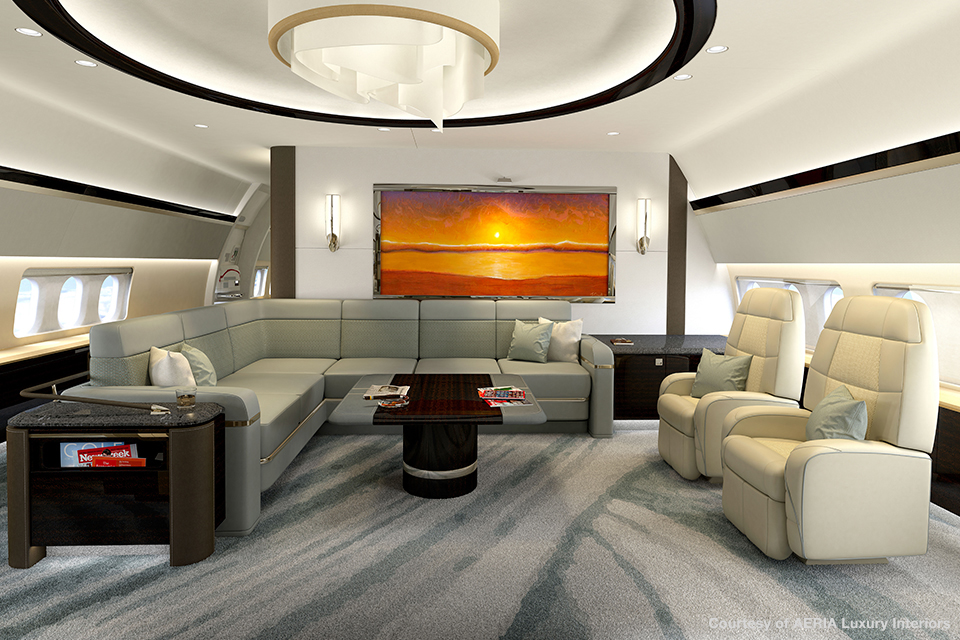 Interior of the Boeing Business Jets BBJ MAX A Look Inside Luxury Planes