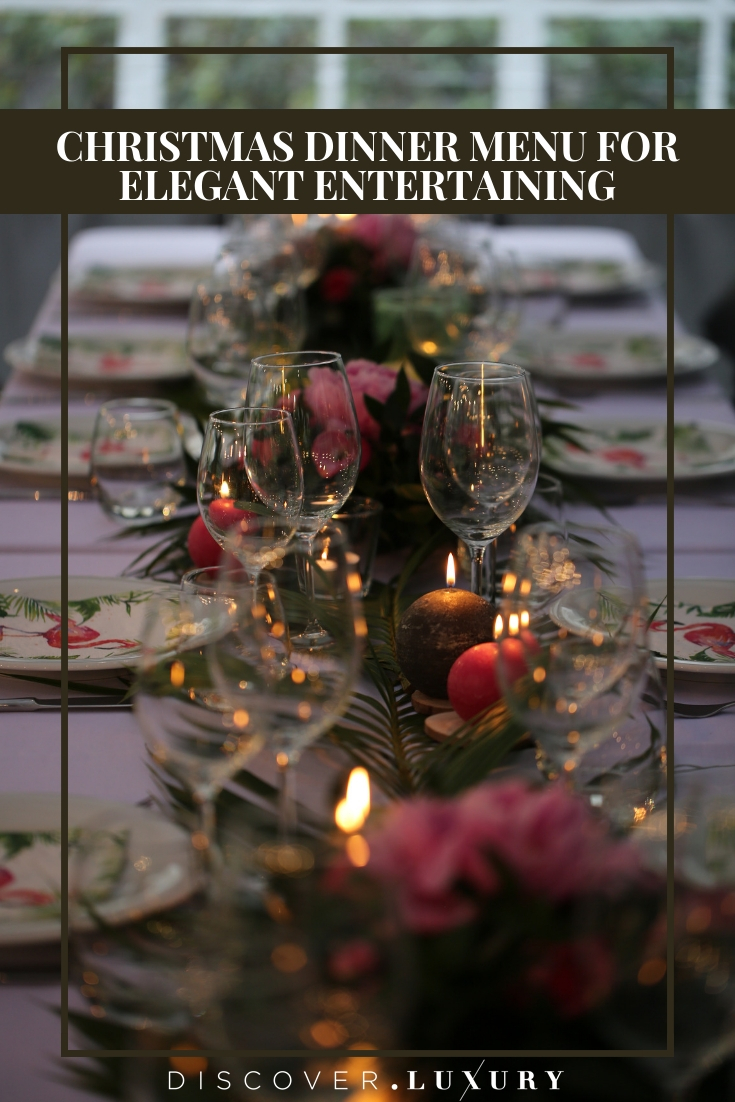 Christmas Dinner Menu for Elegant Entertaining