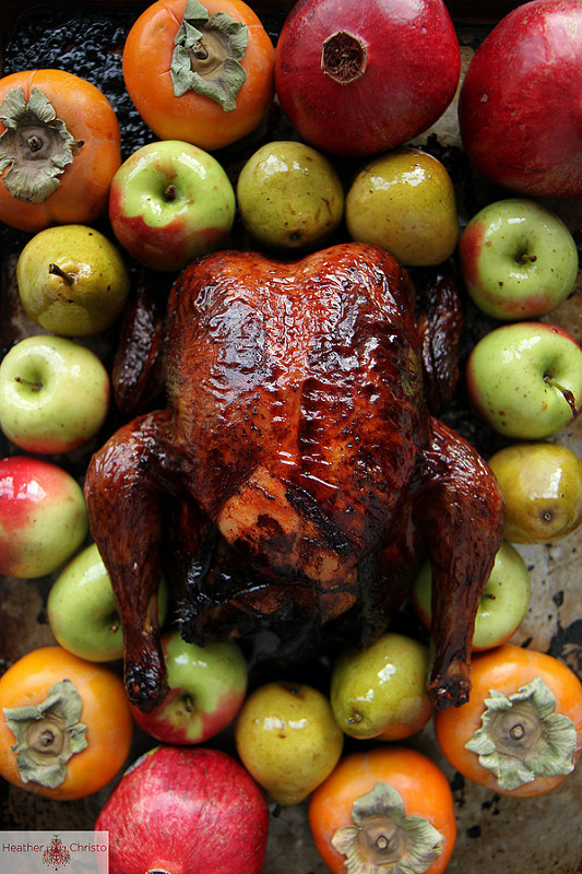 Red Wine Lacquered Turkey with Spiced Butter Thanksgiving Menu: Over the Top Ideas for Your Feast