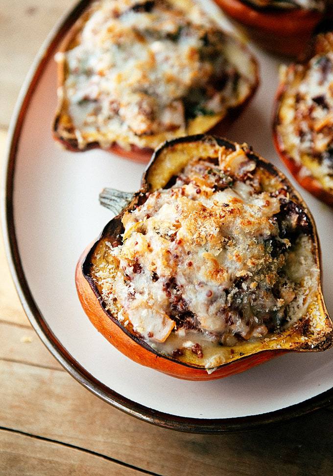 Greek Stuffed Acorn Squash Thanksgiving Menu: Over the Top Ideas for Your Feast