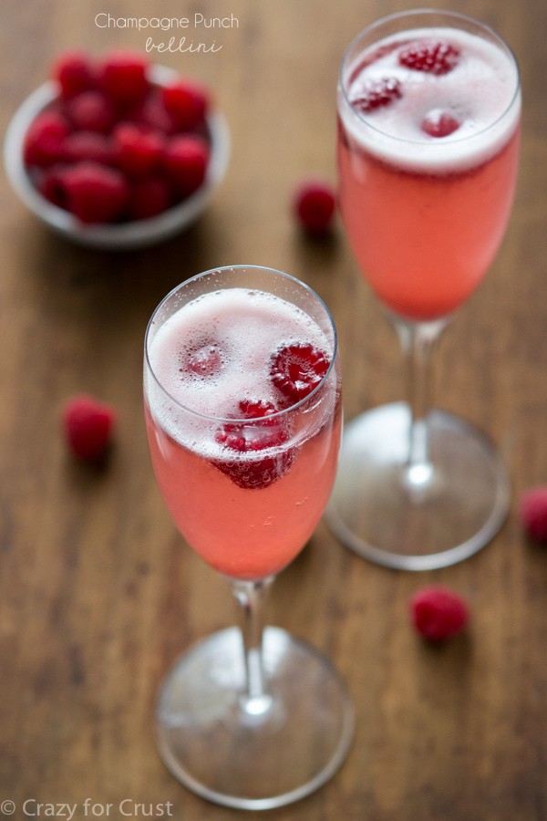 Champagne Punch Bellini New Year's Drinks for the Home Mixologist