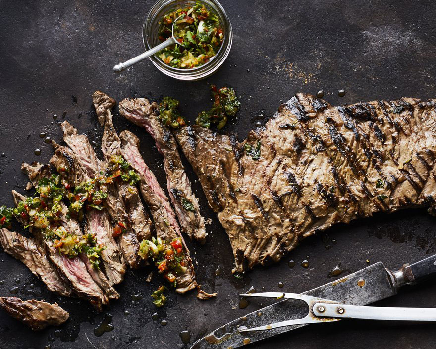 Gaucho Steak with 4-Herb Chimichurri Gourmet Camping Recipes for Your Glamping Adventure
