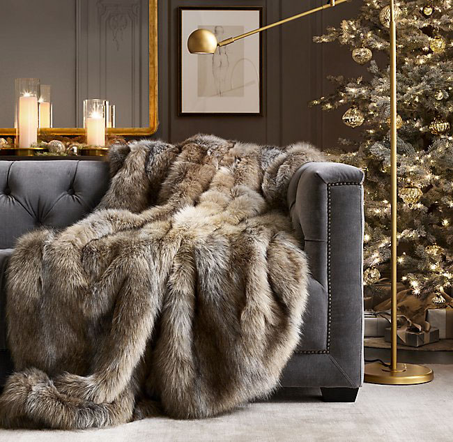 Restoration Hardware Ultimate Faux Fur Throw 5 Luxury Gifts to Surprise Your Love