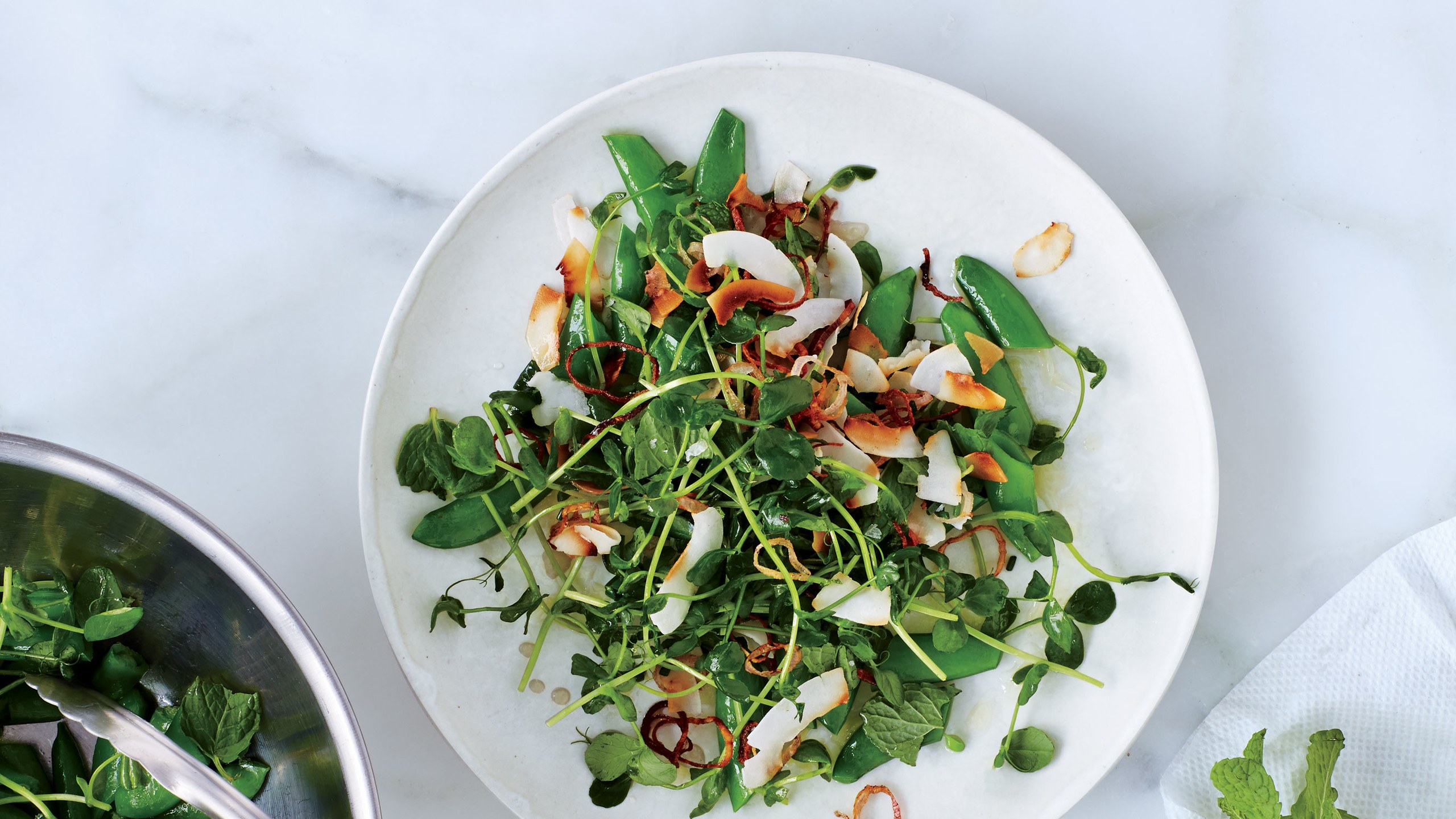 Snap Pea Salad with Coconut Gremolata Easter Brunch: 8 Recipes to Serve Your Family