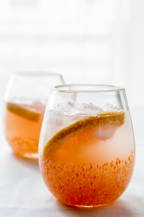 Grapefruit Mimosas wedding cocktails