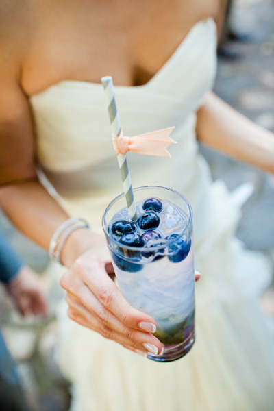 blueberry mojito wedding cocktails
