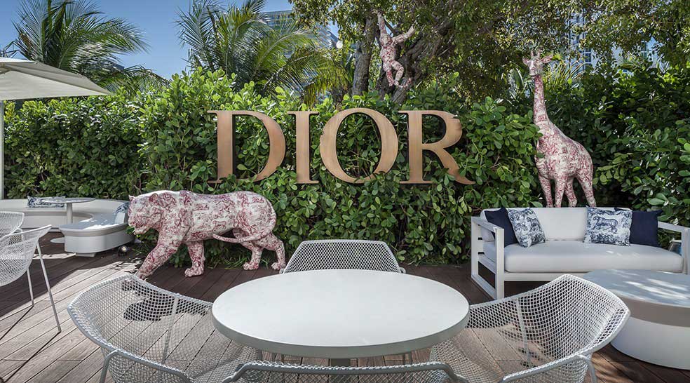 Decor in Miami Restaurant The Dior Cafe 